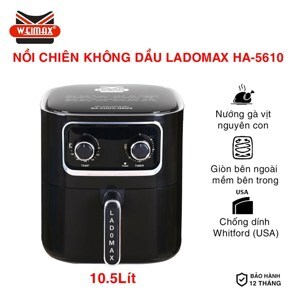 Nồi chiên không dầu Ladomax HA-5610, 10.5 Lít