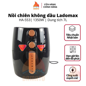 Nồi chiên không dầu Ladomax HA-553 - 7 lít