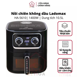 Nồi chiên không dầu Ladomax HA-5610, 10.5 Lít