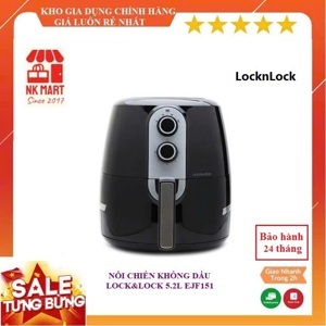 Nồi chiên không dầu Lock&lock Jumbo EJF151BLK - 5,2 lít