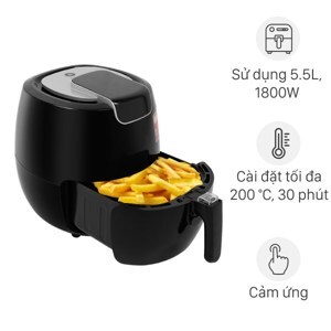 Nồi chiên không dầu Mishio MK165 (MK-165) - 5.5L