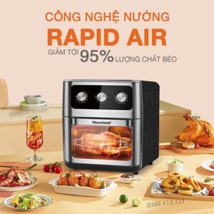 Nồi chiên không dầu Nineshield 12.5 lít KB-1202