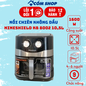 Nồi chiên không dầu Nineshield 10.5 lít KB 8002
