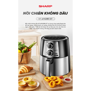 Nồi chiên không dầu Sharp KF-AF42MV-ST 4.2 lít