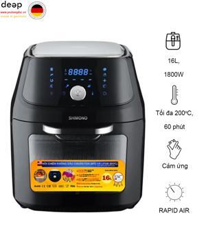 Nồi chiên không dầu Shimono SM-AF1605T