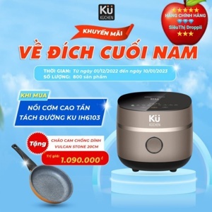 Nồi cơm cao tần tách đường Kuchen KU IH6103