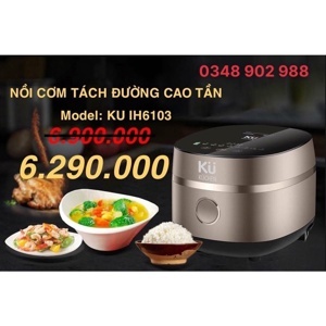 Nồi cơm cao tần tách đường Kuchen KU IH6103