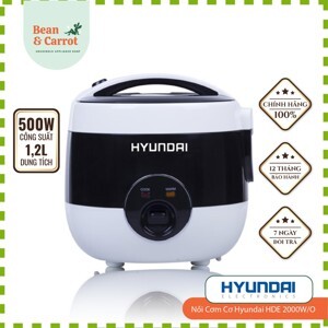 Nồi cơm cơ Hyundai HDE-2000 - 1.2L, 500W, Màu R/O/W