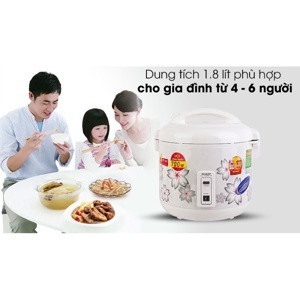 Nồi cơm điện Sharp KS182ETV (KS-182ETV) - 1.8 lít