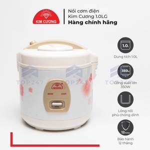 Nồi cơm điện Kim Cương - Nồi cơ, 1.0 lít, 350W