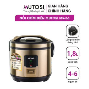 Nồi cơm điện Mutosi MR-36PB/S 2.2 lít
