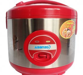 Nồi cơm điện Asanzo RC-12AR 1.2L (Đỏ phối bạc)
