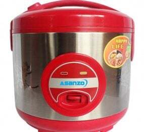 Nồi cơm điện Asanzo RC-12AR 1.2L (Đỏ phối bạc)