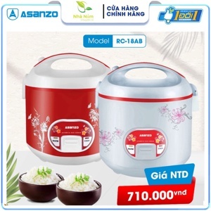 Nồi cơm điện Asanzo RC-18AB