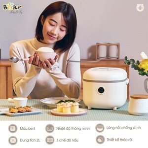 Nồi cơm điện Bear DFB-B20A1 - 2lit