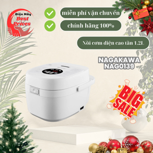 Nồi cơm điện cao tần 1.2L Nagakawa NAG0139