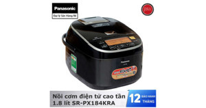 Nồi cơm điện cao tần Panasonic SR-PX184KRA (SR-PX184) - 1400W, 1.8L, màu đen/ nâu