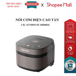 Nồi cơm điện cao tần Sunhouse SHD8826, 1.5 lít