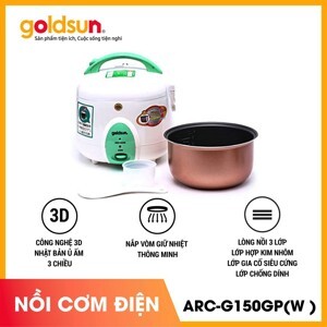 Nồi cơm điện Goldsun ARC-G150GP (W/R) - Nồi cơ, 1.5 lít, 500W
