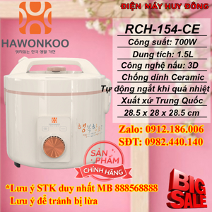 Nồi cơm điện Hawonkoo 1.5 lít RCH-154-CE