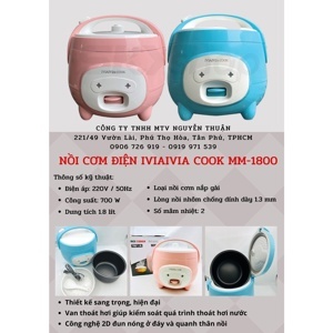 Nồi cơm điện Iviaivia Cook MM-1800 1.8l