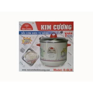 Nồi cơm điện Kim Cương - Nồi cơ nắp rời, 0.6 lít, 350W