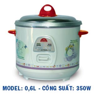 Nồi cơm điện Kim Cương - Nồi cơ nắp rời, 0.6 lít, 350W