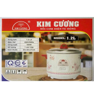 Nồi cơm điện kim cương nắp rời 1.2 lít