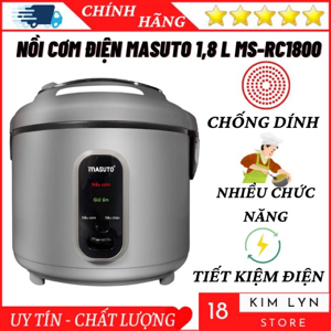 Nồi cơm điện Masuto 1.8 lít MS-RC1800