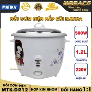 Nồi cơm điện Matika MTK DR12, 1.2L