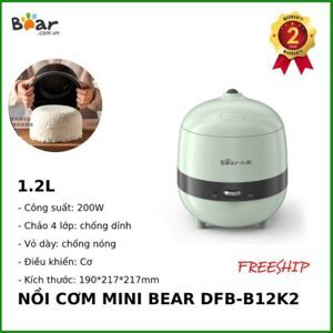 Nồi cơm điện mini Bear DFB-B12K2 - 1.2 lít