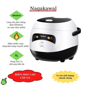 Nồi cơm điện mini Nagakawa NAG0134 (400W-1L)