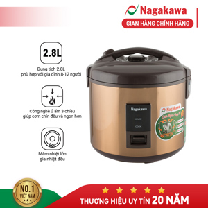 Nồi cơm điện Nagakawa NAG0121 - 2.8L