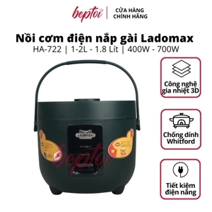 Nồi cơm điện nắp gài Ladomax HA-712 1.2 Lít