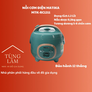 Nồi cơm điện nắp gài Matika MTK-RC1211