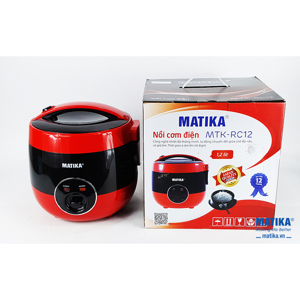 Nồi cơm điện nắp gài Matika MTK-RC12 - 1.2L