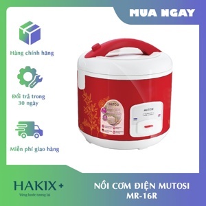 Nồi cơm điện nắp gài Mutosi MR16R