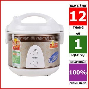 Nồi cơm điện Sharp KS-11ETV (KS11ETV) - Nồi cơ, 1.0 lít, 485W