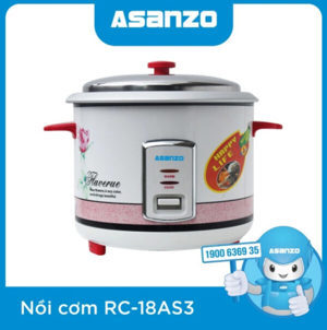 Nồi cơm điện nắp rời Asanzo RC-18AS3