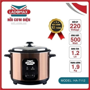 Nồi cơm điện nắp rời Ladomax HA-7112 1,2L