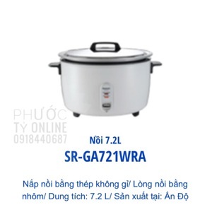 Nồi cơm điện nắp rời Panasonic PANC-SR-GA721WRA - 7.2 L