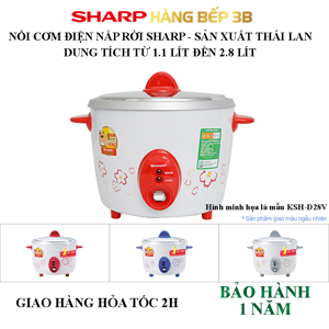 Nồi cơm điện nắp rời Sharp KSH-D28V