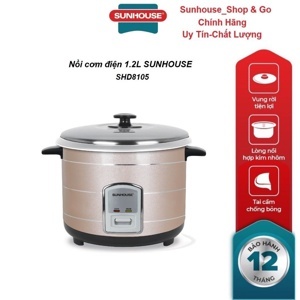 Nồi cơm điện nắp rời Sunhouse SHD8105 - 1.2L