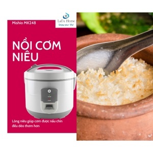 Nồi cơm điện niêu Mishio MK248 - 700W, 1.8 Lít