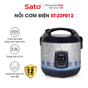 Nồi cơm điện Sato 22F012 2.2 Lít