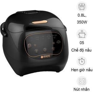 Nồi cơm điện sứ dưỡng sinh Mishio MK365, 0.8L