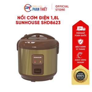 Nồi cơm điện Sunhouse 1.8 lít SHD8623