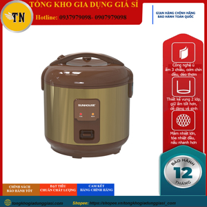 Nồi cơm điện Sunhouse 1.8 lít SHD8623