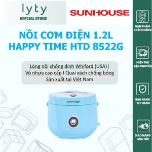 Nồi cơm điện Sunhouse Happy Time HTD8522G (HTD-8522G) - 1.2 lít