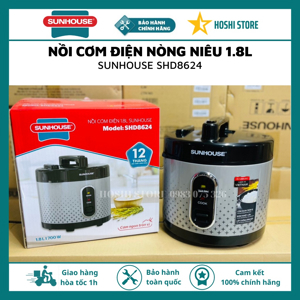 Nồi cơm điện Sunhouse SHD8624, 1.8 lít